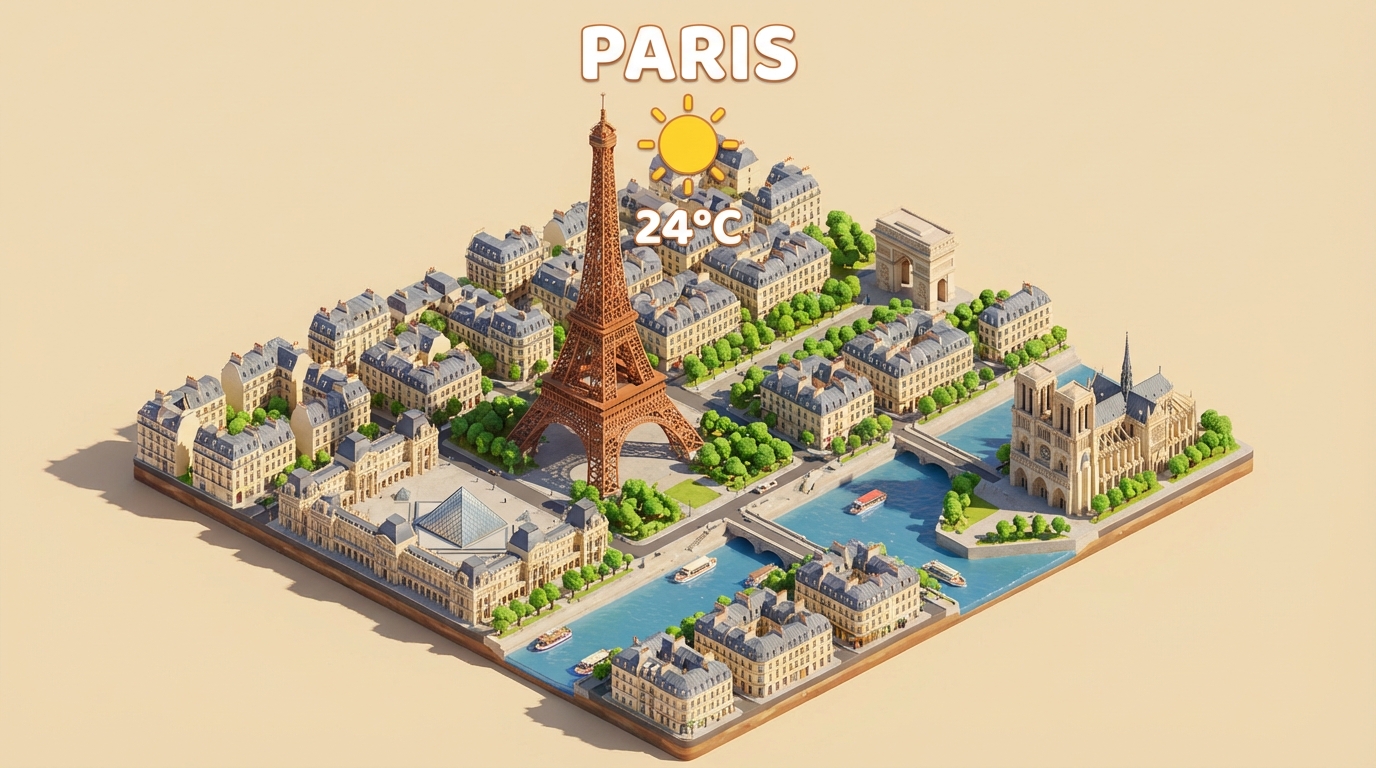 Paris 3D Isometric