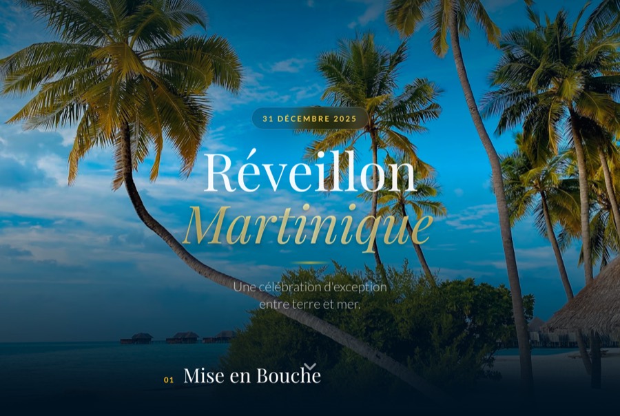 Le site Martinique Prestige — Traiteur
